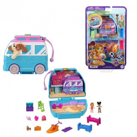 POLLY POCKET COFRE SEASIDE PUPPY RIDE