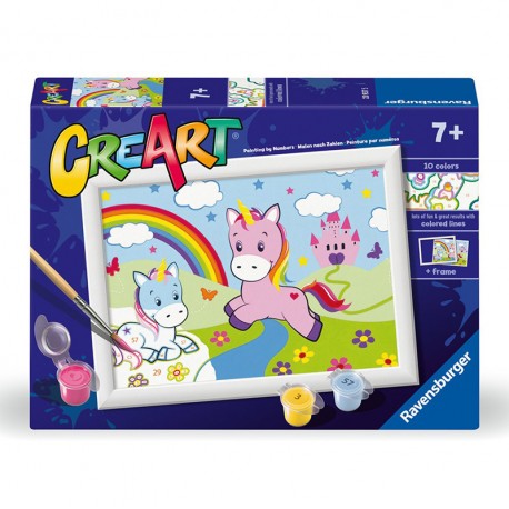 CREART SERIE E CLASSIC UNICORNIOS CON ARCO IRIS