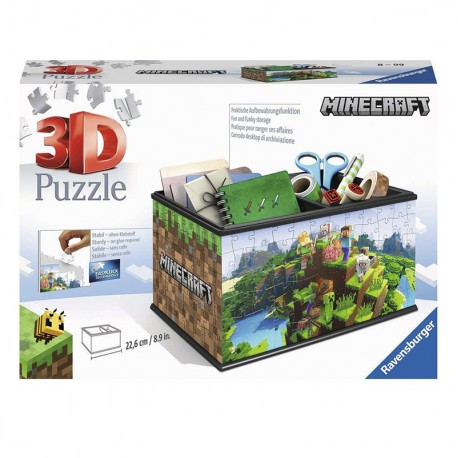 PUZZLE 3D STORAGE BOX MINECRAFT