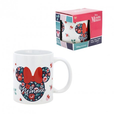 TAZA CERAMICA MINNIE MOUSE GARDENING 325 ML EN CAJA REGALO