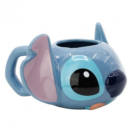 TAZA CERAMICA STITCH 3D 375 ML EN CAJA REGALO