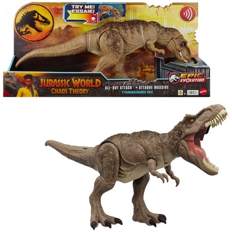 JURASSIC WORLD DINOSAURIO DE JUGUETE T REX ATACA