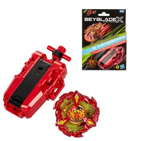 BEYBLADE X SET PREMIUM DE LANZADOR Y SOAR PHOENIX