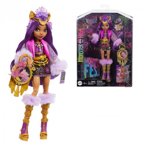 MONSTER HIGH FIESTA MONSTRUOSA MUÑECA CLAWDEEN WOLF