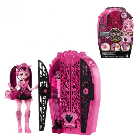 MONSTER HIGH SKULLTIME SECRETS 4 MUÑECA DRACULAURA CON ARMARIO