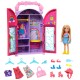 BARBIE CHELSEA CON ARMARIO PORTATIL ROPA Y ACCESORIOS