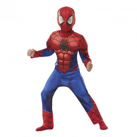 DISFRAZ SPIDERMAN DELUXE INF 5-6 AÑOS