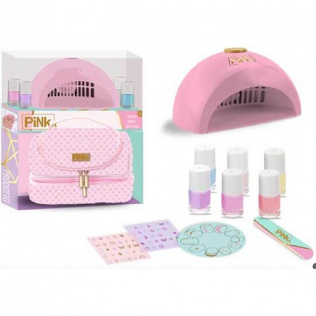 PINK IT BEAUTY CASE NAILS