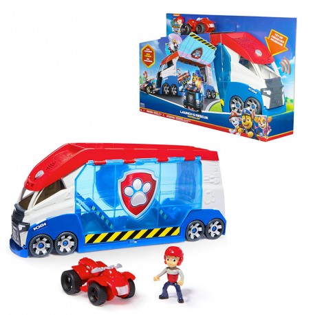 PATRULLA CANINA LAUNCH & RESCUE PATROLLER FIGURA RYDER Y VEHICULO