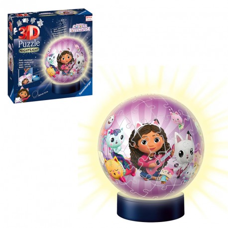 PUZZLE 3D BALL 72P NIGHTLAMP GABBYS