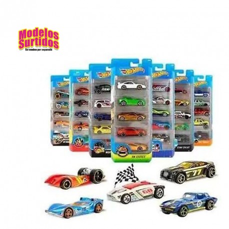 HOTWHEELS PACK 5 COCHES BASICOS