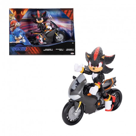 FIGURA SONIC PACK ESPECIAL SHADOW 13 CM + MOTOCICLETA