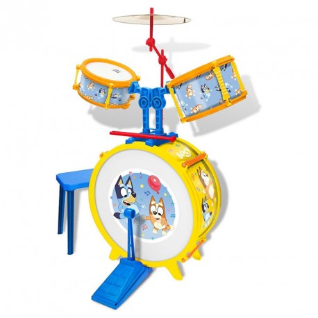 BATERIA SENCILLA CON BANQUETA BLUEY