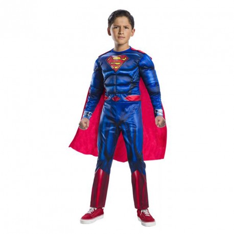 DISFRAZ SUPERMAN BLACK LINE DELUXE INF 5-7 AÑOS