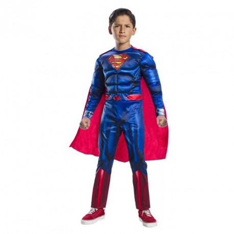 DISFRAZ SUPERMAN BLACK LINE DELUXE INF 3-4 AÑOS