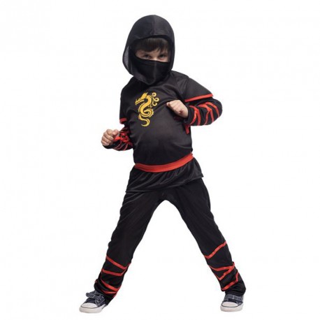 DISFRAZ NINJA GLOW IN DARK INF 5-7 AÑOS