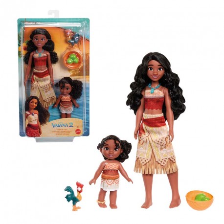 DISNEY VAIANA 2 MUÑECA 2 HERMANAS PACK