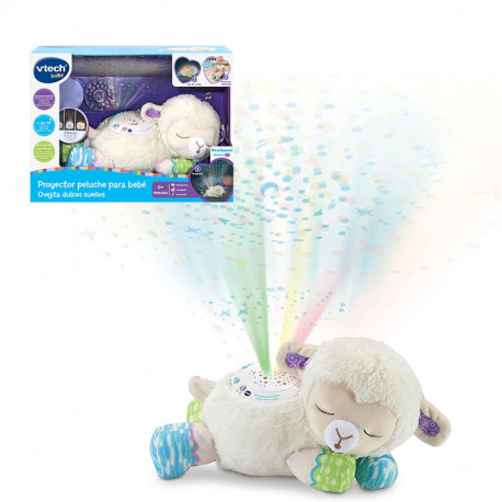 PROYECTOR PELUCHE PARA BEBE OVEJITA DULCES SUEÑOS