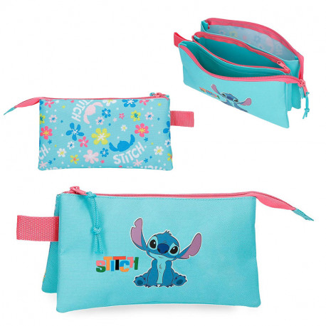 STITCH ALOHA NECESER 3 COMPARTIMENTOS